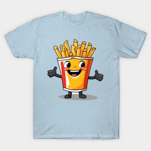 kawaii french fries T-Shirt cute potatofood T-Shirt